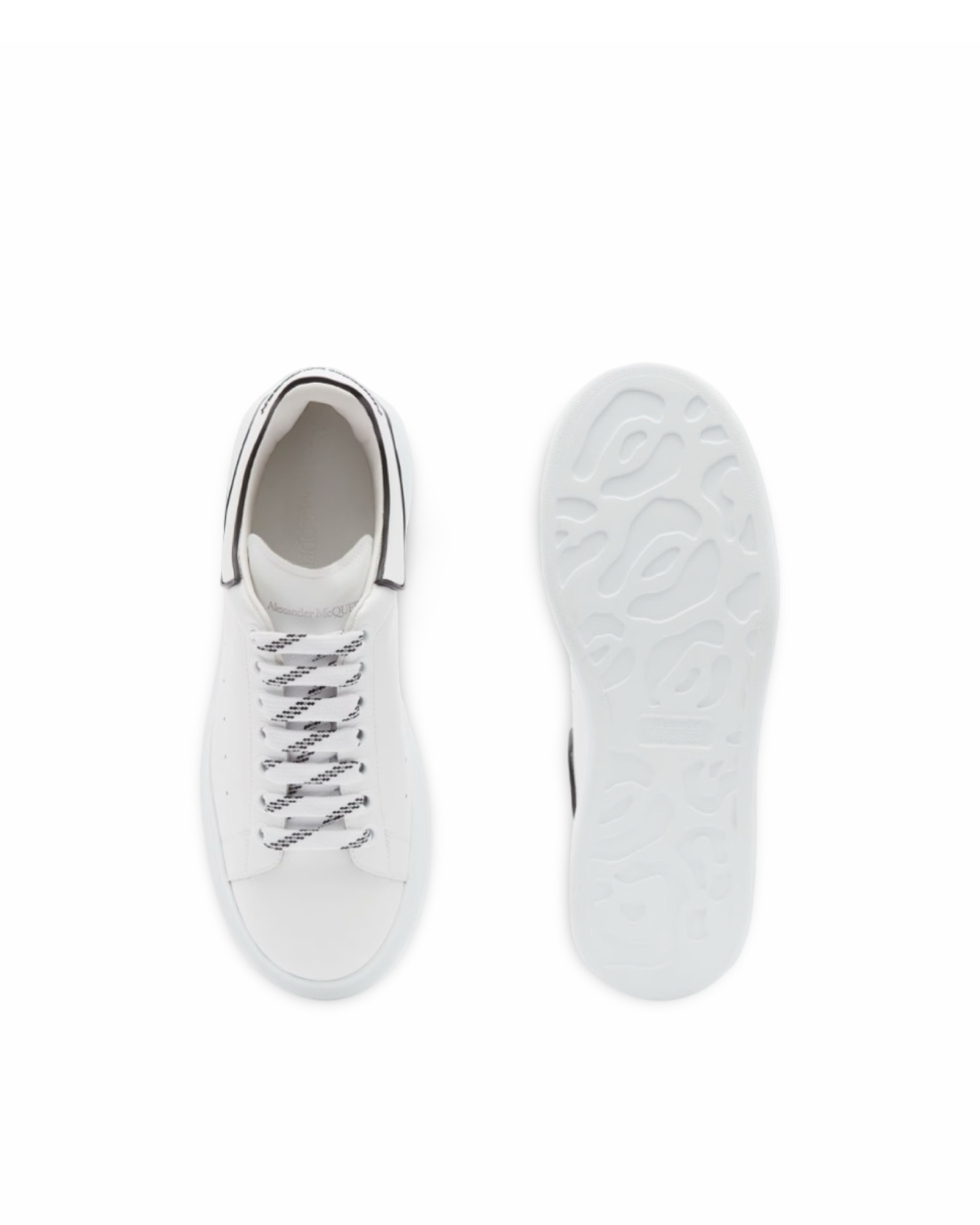 McQueen Oversized Sneaker in White/black - LuxeVe